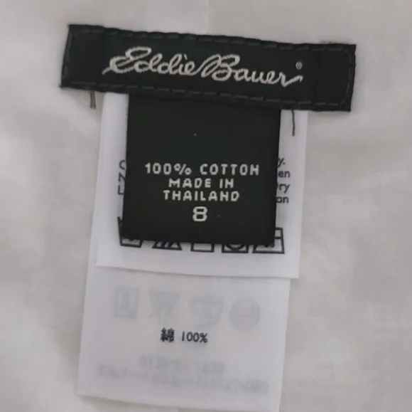 Vintage Vibes: Eddie Bauer 100% Cotton Midi Skirt Size 8 Cottagecore Dainty - Picture 8 of 10